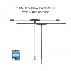iFlight ELRS 868/915MHz 500mW RX Long Range True Diversity Receiver with Dual 70mm Antenna for FPV Drones