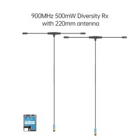 iFlight ELRS 868/915MHz 500mW RX Long Range True Diversity Receiver with Dual 220mm Antenna for FPV Drones