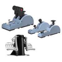 TCA Quadrant+ADD-ON Flight Simulator Airbus Edition (Throttle Valve+Flap+Spoiler) with Professional Rudder Pedal for Thrustmaster