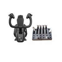 TCA Yoke Boeing Edition Flight Simulator 1xJoystick + 2xThrottle Quadrant for Thrustmaster Simulation Games