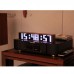 Chrono-Wood Wifi Clock LED Clock Desktop Alarm Clock with Walnut Solid Wood Shell and Red LED Module