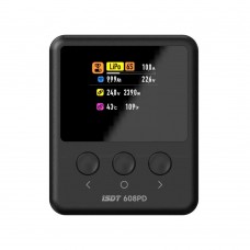 ISDT 608PD Smart Charger 240W/10A DC/PD Dual Mode Bidirectional Fast Charging USB-C with IPS Screen