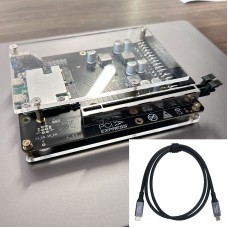 HAMGEEK Graphics Card Dock 24Gbps DIY Thunderbolt 3/4 PD85W+15W External GPU Expansion Dock with 100cm Thunderbolt 4 Cable