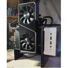 HAMGEEK Graphics Card Dock 24Gbps DIY PD85W+15W External GPU Expansion Dock with 60cm Thunderbolt 4 Cable and ATX Bracket