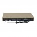 220V Golden Stereo 10-band Graphic Audio Equalizer Receiver Treble and Bass Adjustment EQ Built-in Bluetooth with Remote Control