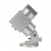 JUWEI-17 Silvery Harmonic Equatorial Mount with Narrow Dovetail Groove for Astronomical Telescope Compatible with Theodolite Mode