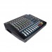 R-1600 1600W*2 Professional 8-Channel Power Mixer KTV Mixing Console with Bluetooth Reverb Equalizer
