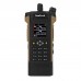 HAMGEEK APX-8000 12W Dual Band Radio VHF UHF Walkie Talkie Brown w/ Handheld Mic + Programming Cable