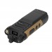 HAMGEEK APX-8000 12W Dual Band Radio VHF UHF Walkie Talkie Brown w/ Handheld Mic + Programming Cable