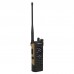 HAMGEEK APX-8000 12W Dual Band Radio VHF UHF Walkie Talkie Brown w/ Handheld Mic + Programming Cable