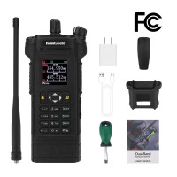 HAMGEEK APX-8000 12W Dual Band Radio VHF UHF Walkie Talkie (Black) w/ Dual PTT Duplex Working Mode