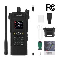 HAMGEEK APX-8000 12W VHF UHF Walkie Talkie Dual Band Radio (Black) Duplex Mode + Programming Cable