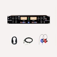 ART Pro MPA-II Dual Channel Electronic Tube Microphone Amplifier Professional Mic Amplifier with 2 VU Meters