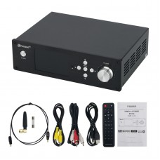 Black RH-202XPRO Audio Decoder Lossless Bluetooth 2xES9038Q2M DAC with 3.5-inch TFT Screen Support USB-PC Input