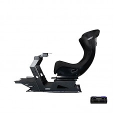 CONSPIT GT-Lite Sim Racing Simulator Cockpit (with M-DVF Vibration Module & Upgraded Pro Black Seat)