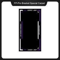 CONSPIT FP-Pro 80cmx200cm Sim Racing Carpet Sim Racing Floor Mat (Black White & Purple) for Sim Rig