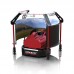 CONSPIT Halo 270 2m/78.7" 270-Degree Curved Projection Screen Surround Screen System (Red & Black)