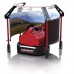 CONSPIT Halo 270 2m/78.7" 270-Degree Curved Projection Screen Surround Screen System (Red & Black)