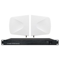 866 Antenna Distribution System Distributor 16 Channel UHF Multicoupler for 8pcs Dual-antenna Mics