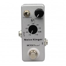 MOSKYAudio Noise Kinger Noise Gate Guitar Pedal Supports Soft and Hard Modes & -70dB to +10dB Range