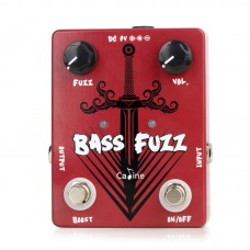 Caline Bass Fuzz Pedal Bass Effect Pedal Distortion Pedal with Boost Switch and Aluminum Alloy Shell
