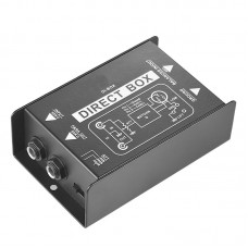 DI-BOX Passive Direct Box + Grounding Switch + Attenuator Switch (0dB & -20dB & -40dB) for Guitars
