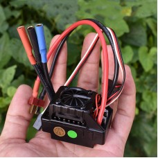 Second-hand Waterproof 2S-3S ESC Brushless ESC 60406 w/ Cooling Fan & T Plug for KYOSHO Model Cars