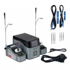AiXun T420D 200W Dual Channel Soldering Station Solder Station with T210 T115 Handles & 6 Tips