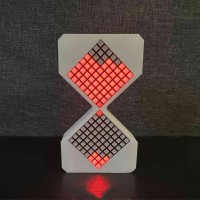 30 Minute Electronic Hourglass Timer Cyber Sand Timer Toy Gift with Gravity Sensing (Red LED Lights)