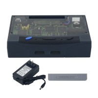 3D Printed Mini Saturn Game Console with 2 Lights (1 Blue & 2 Black Buttons) for SAROO HDLoader