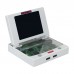 Saturn Slim Combo Game Console (White) with 8" 4:3 LCD Screen and Hifi Stereo Speakers for SS Games