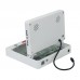 Saturn Slim Combo Game Console (White) with 8" 4:3 LCD Screen and Hifi Stereo Speakers for SS Games