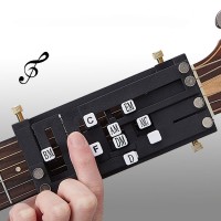 Guitar Chord Trainer Tool Guitar Chord Presser (Black) Designed for Beginners & Fits 38-42" Guitars