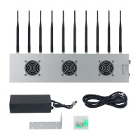 HamGeek HG10G 50W 10-Channel Phone Signal Blocker Cell Phone Blocker For Cellphones 2G/3G/4G/5G/GPS