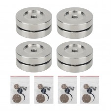 4PCS FE Audio Devices Stand Spike Shock Absorbing Foot Pad with Stainless Steel and Ceramic Beads for Amplifiers/Speakers