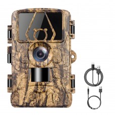 PR801 60MP 8K IR Camera Outdoor Night Vision Camera PIR Camera w/ 2" Screen & IP66 Waterproof Rating