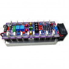 DC1200S-7th DC±50V~±100V 600W+600W Power Amplifier Board Dual Channel 8 Pairs of C5200/A1943 Power Tubes