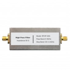 3GHz High Pass Filter HPF with SMA Female Connector 50ohms Impedance High Quality RF Accessory