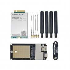 RM520NGLAA-M20-SGASA IoT 5G Global Remote Control Network Module Support GPS Positioning with QTMR0021ZJ Adapter Board