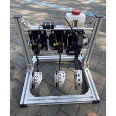 Simplayer Hydraulic Pedals Racing Pedals (60KG Pedal Force for Braking) with Silver Profile Support