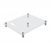 MATX Medium Transparent Acrylic Open Frame PC Case High Performance Heat Dissipation Support for MATX/ITX Motherboard