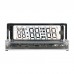 VCK0658AL VFD Clock Vacuum Fluorescent Display WiFi Clock USB Power Supply with Frosted Aluminum and Acrylic Shell