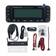 HONGKAIDE DM9100 25W 10KM DMR Mobile Radio Dual Band FM Transceiver with Built-in GPS Module