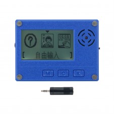 Morse Code Trainer CW Learner 3.5mmx2 3D-Printed Shell with 2.3-inch LCD Screen for CW Input Practice