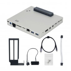 CX GPU Dock Portable High Performance Graphics Card Expansion Dock Double Thunderbolt 100W+15W with 60cm Thunderbolt4 Cable