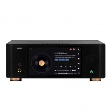 Black AP05S Lossless Audio Player Bluetooth5.0 ARM+FPGA Dual ES9038Q2M DAC with 5.5-inch IPS Touch Screen