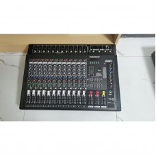 DMX-12 12-Channel Professional Audio Mixer 2x250W High Power Audio Console with Bluetooth Reverberation and Equalization