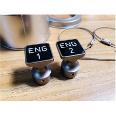 A320 Kit Flight Simulator Accessory Engine Control Button ENG1+ENG2 Airbus Simulator Start Button