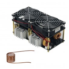1800W ZVS Induction Heater Induction Heating Machine Low Voltage 12V-48V with Copper Heating Coil