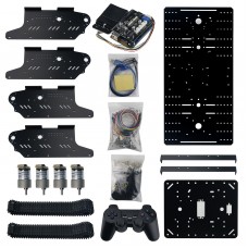 UNO R3 T800S Black Tank Chassis Robot Chassis w/ Main Control Board + Expansion Board + Controller